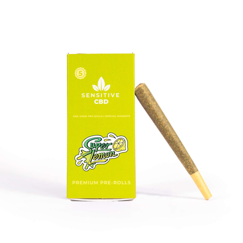 SENSITIVE CBD PreRolled Joint x5 PACK (Super Lemon)